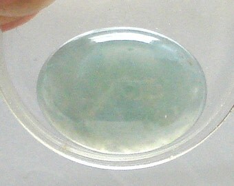 S A L E 50% Off!!! GREEN JADEITE JADE Oval Cabochon (20.3x15.3x5.7mm)