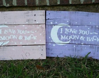 I Love You to the Moon and Back Baby Nursery Decor