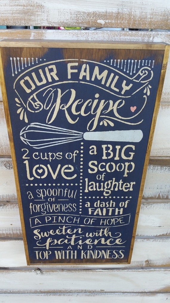 Download Kitchen Sign Family Recipe Sign Family Kitchen Sign Wedding