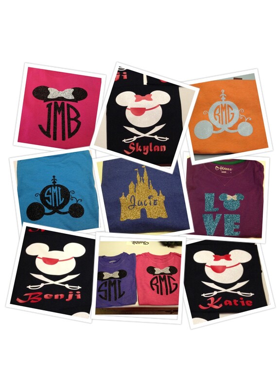 DISNEY Family Shirt IronOn Decals by VinylMommy on Etsy