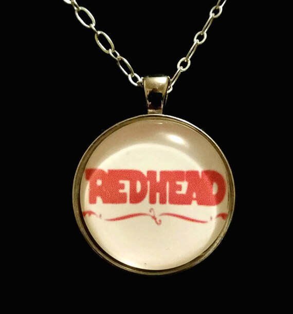 Redhead pendant necklace on silver chain by MyHandMadeThis on Etsy