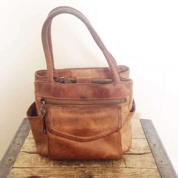 Vintage fossil handbag. Small fossil bag. Boho handbag/