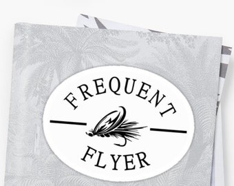Fly fishing sticker | Etsy