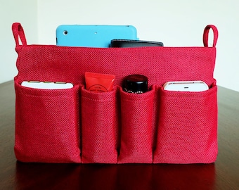 Scarlet Bright Red Purse Organizer Bag Insert Louis Vuitton LV Speedy35 Neverfull MM Tivoli PM Longchamp Le Pliage Neo Large Size by cnx2u