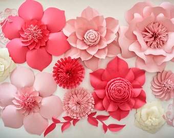 Paper Flower Backdrop, Wedding Centerpiece, Giant Paper Flowers