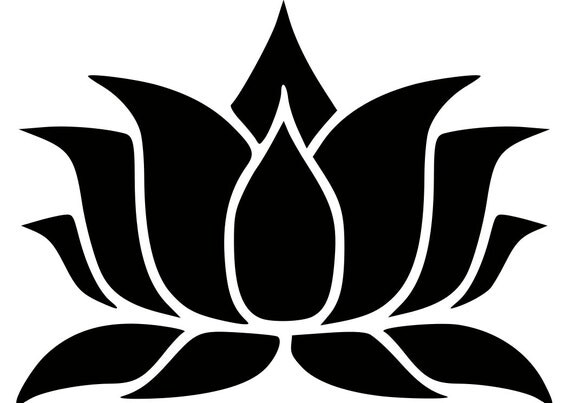 Lotus Symbol Vinyl Car Window Decal Hindu by ParmaCornhole on Etsy