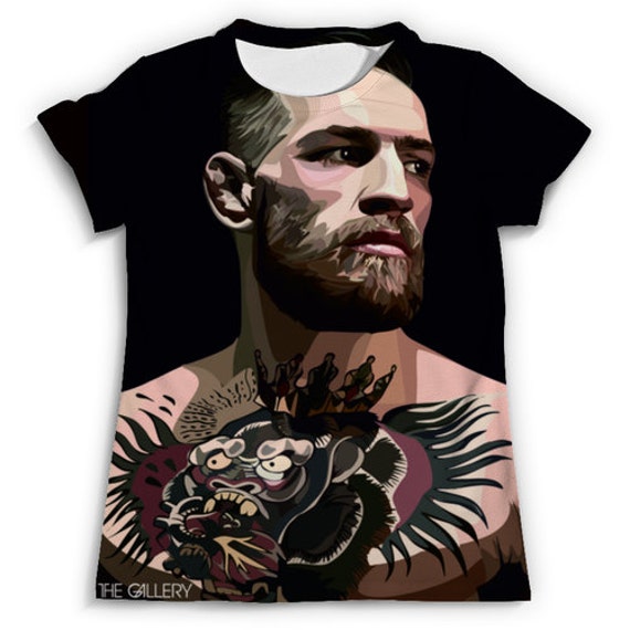 Conor Mcgregor UFC Pop Art Men T-shirt with by TheGalleryWorld