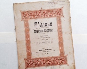 Sale off -50%! The sheet music "Ouvertures Espagnoles" M.Glinka.