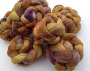 Hand-painted Wool Roving