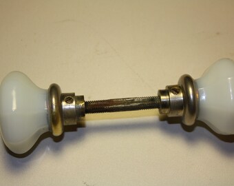 Vintage White Glass Door knobs