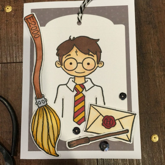 Hand Stamped Harry Potter