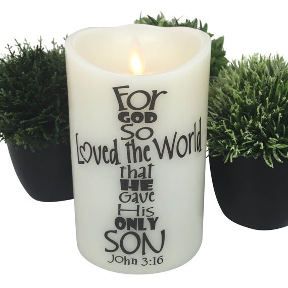 flameless candle pillar candle religious by flameless candle pillar candle religious by