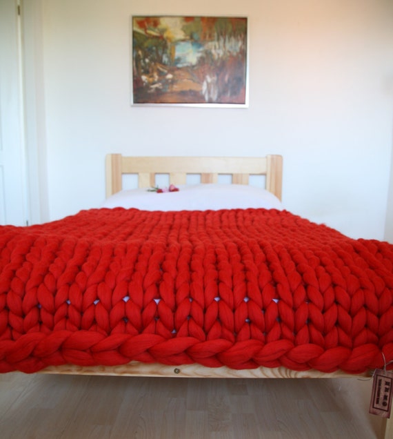 Super chunky knit decke werfen decke sofa werfen merino wolle