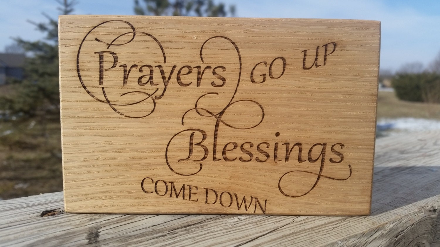 Religious Wall Art Engraved Plaque Inspirational Birthday