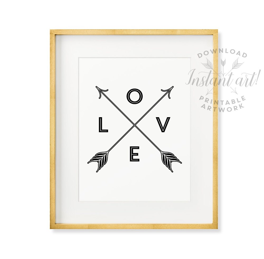 Love Printable Artlove Wall Art Love Wall Print By Thecrownprints 6234