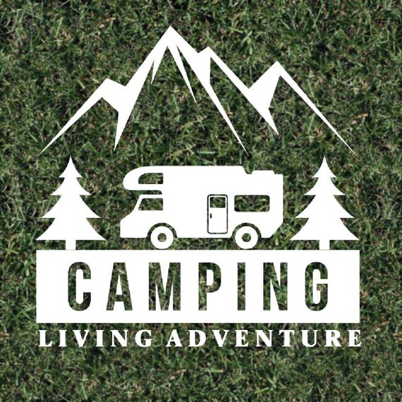Camping Car Window Decal Camp Sticker Vinyl Decal Outdoor