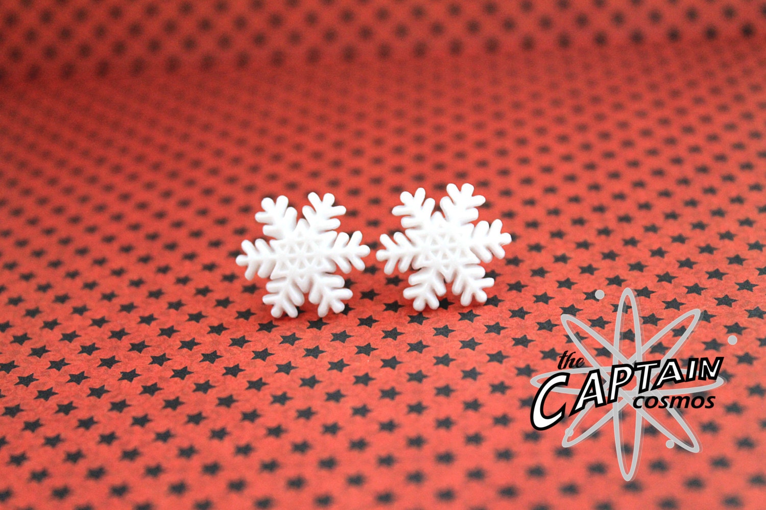 Christmas snowflake plugs for gauged ears 8mm 0G stretched