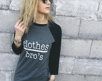 Clothes Over Bros Softstyle Baseball Tee, 3/4 length baseball tee
