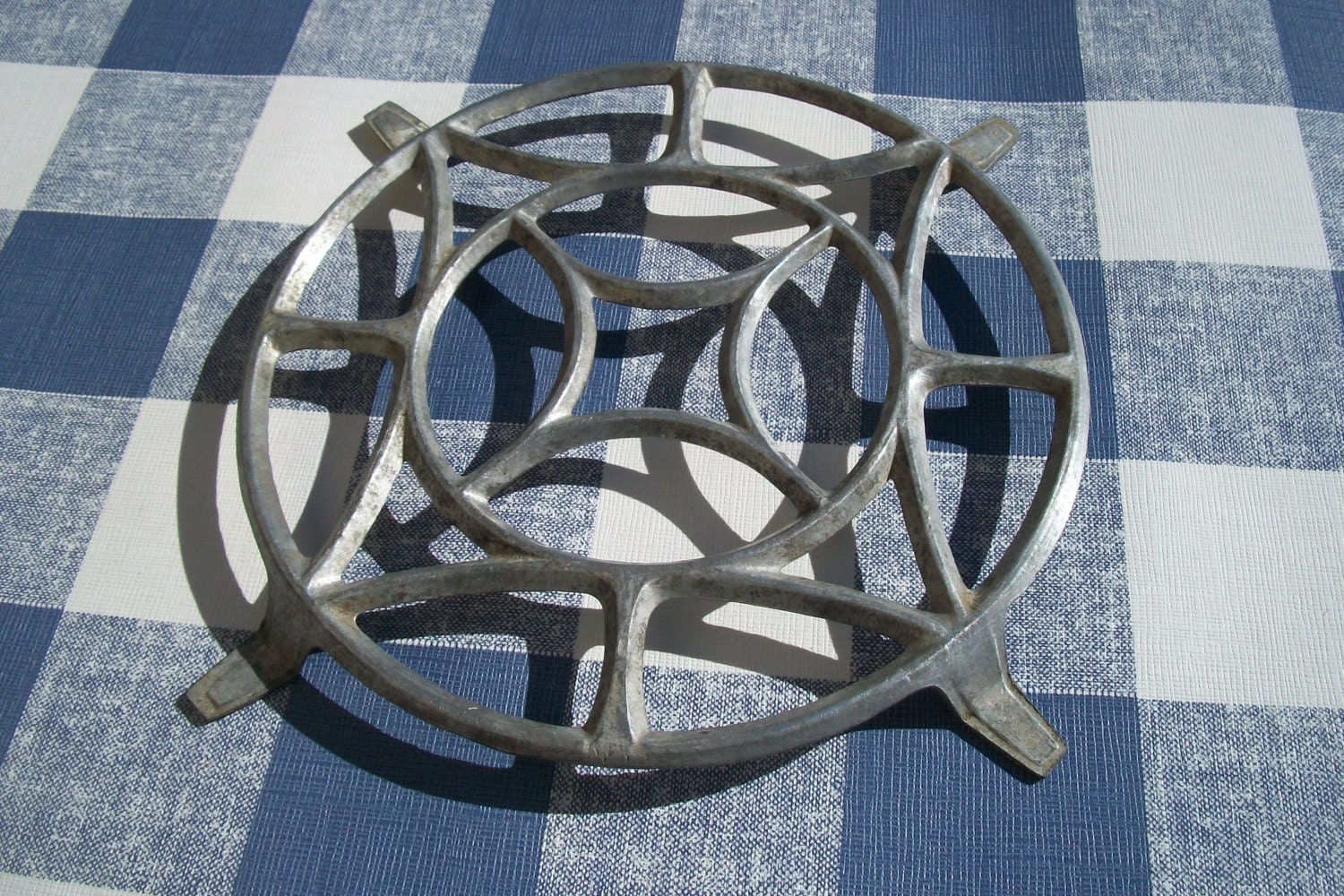 Antique Vintage Metal Trivet Pot Stand Hot Plate Art Deco 1930s – Haute ...