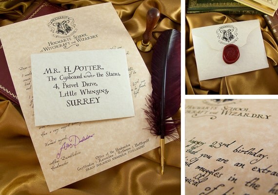 Harry Potter Birthday Letter from Dumbledore Customizable