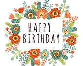 Items similar to Happy birthday stickers happy birthday stickers cute ...