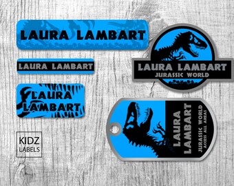 Jurassic park labels | Etsy