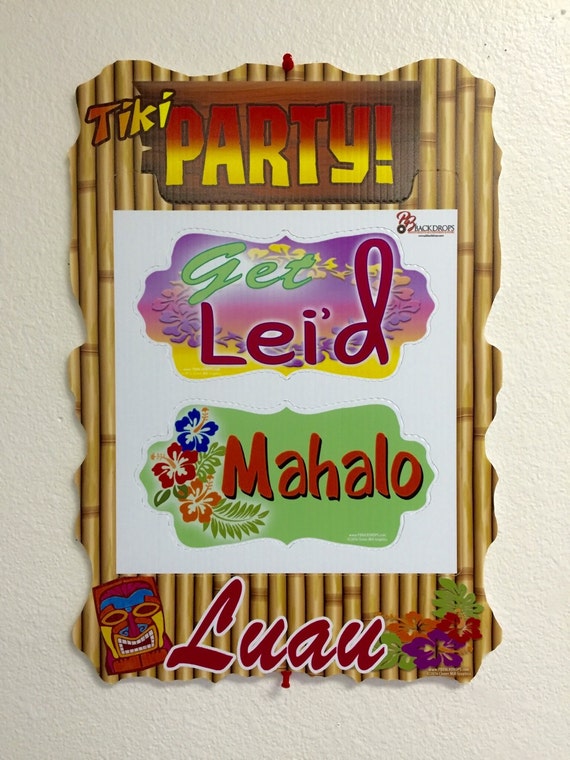 Luau Photo Booth Party Frame