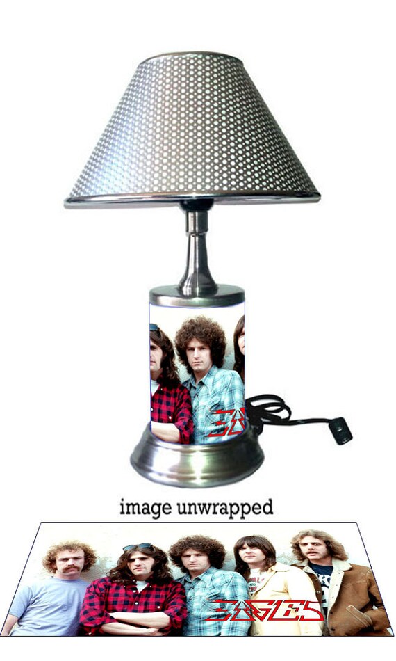 Eagles Rock Band Lamp with chrome shade