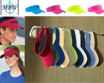 Monogrammed Visor, Personalized Visor, Custom Visor, Groomsmen Gifts, Bridesmaids Gift, Mr Mrs Visor, Monogrammed Wedding Gifts - NV01