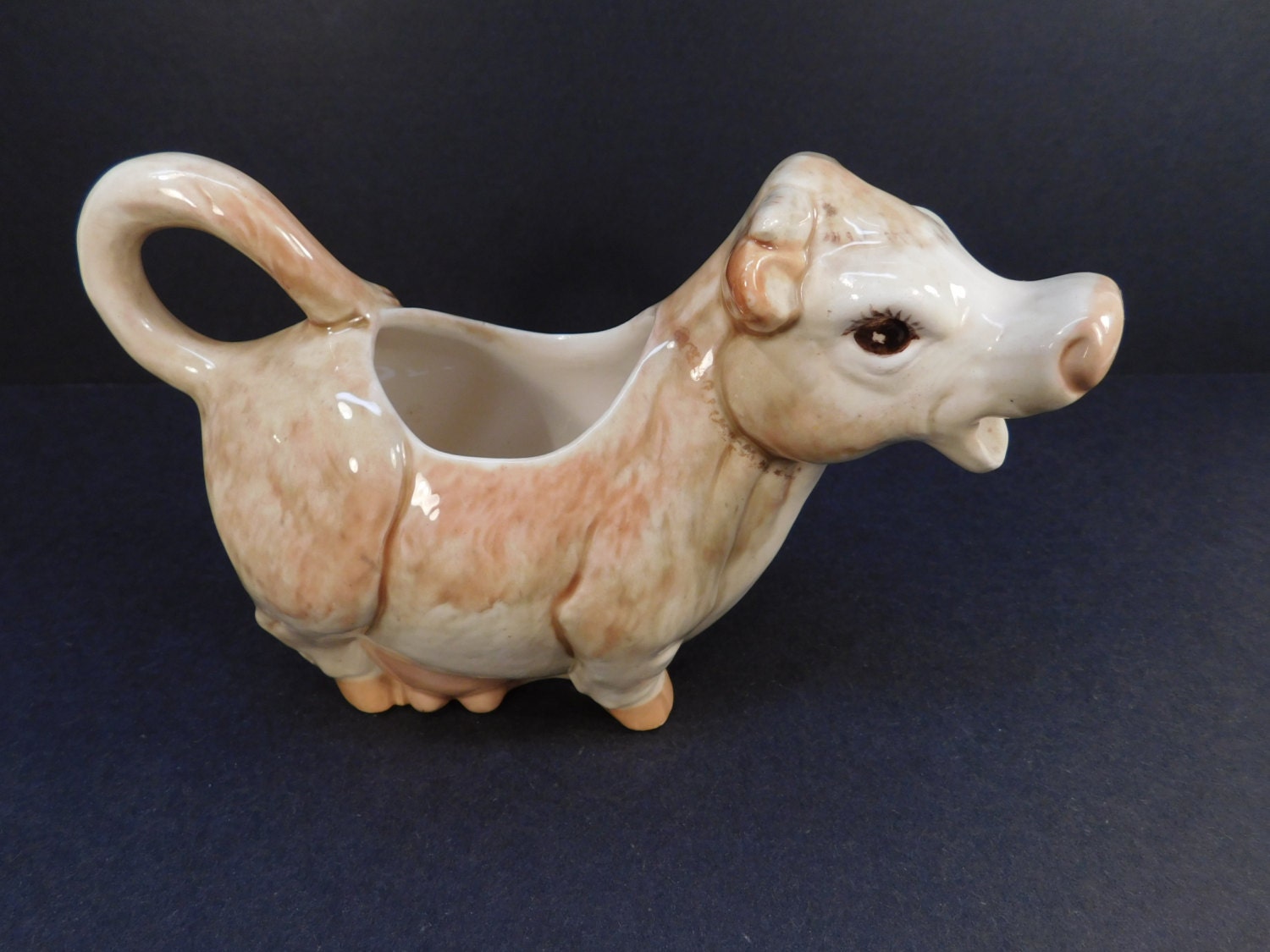 Vintage Ceramic Cow Creamer Farmhouse Kitchen Cow