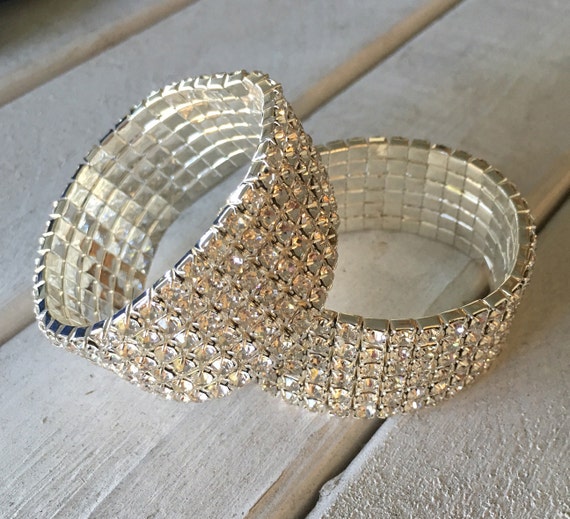 Dazzling Rhinestone Elastic Napkin Rings by SparklesRhinestones