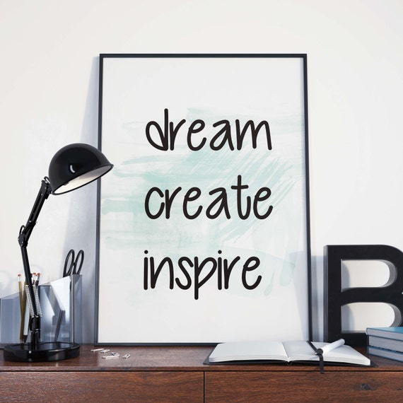 dream digital poster create poster printable art inspire