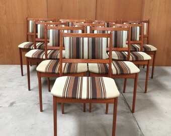 Spøttrup, Danish mid-century dining chairs in teak