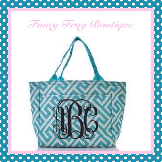 monogrammed insulated lunch bag