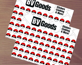 HOT! Mini Pokeball Stickers HOT! - Pokemon GO - Planner Stickers - Gloss Waterproof Printed Vinyl - Daytimer - Journal - Notebook