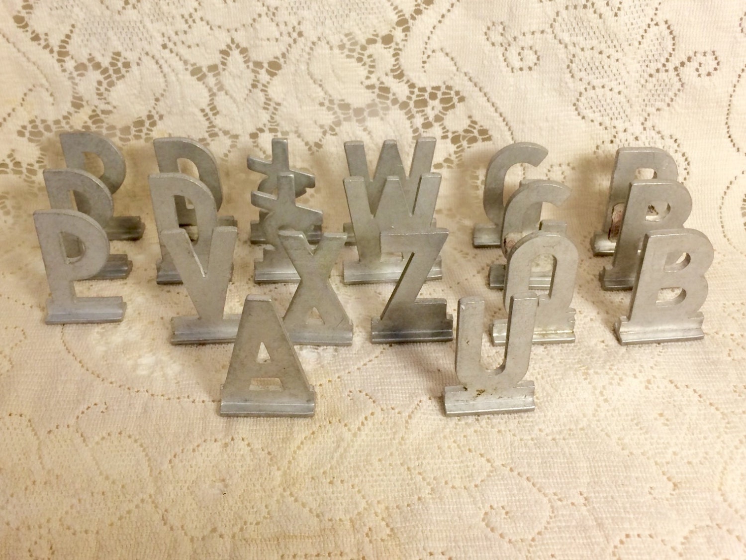 Small metal letters