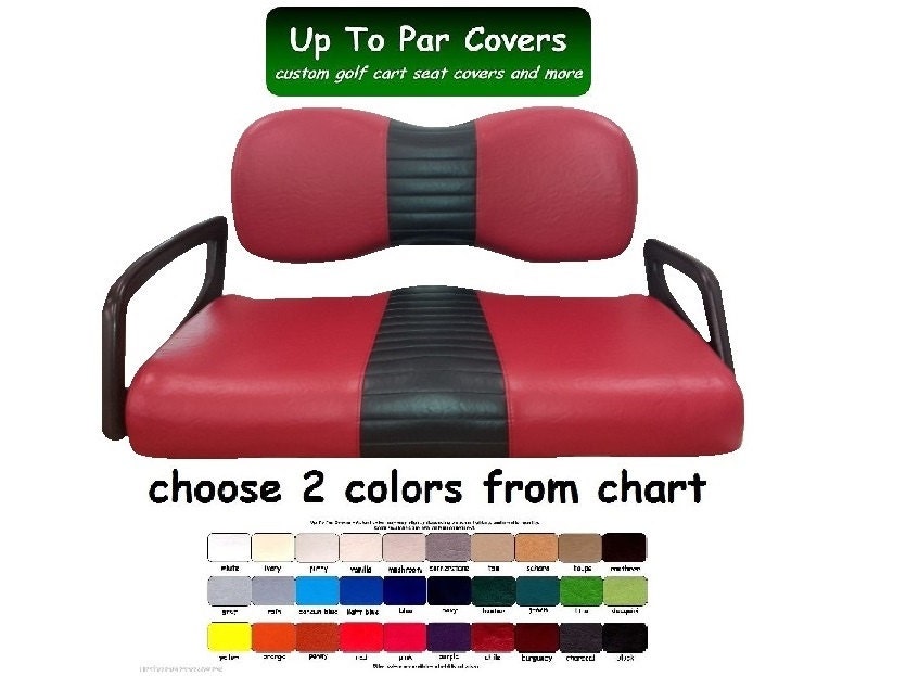 Yamaha Drive Golf Cart Front Seat Cover Set 1 STRIPE STAPLE