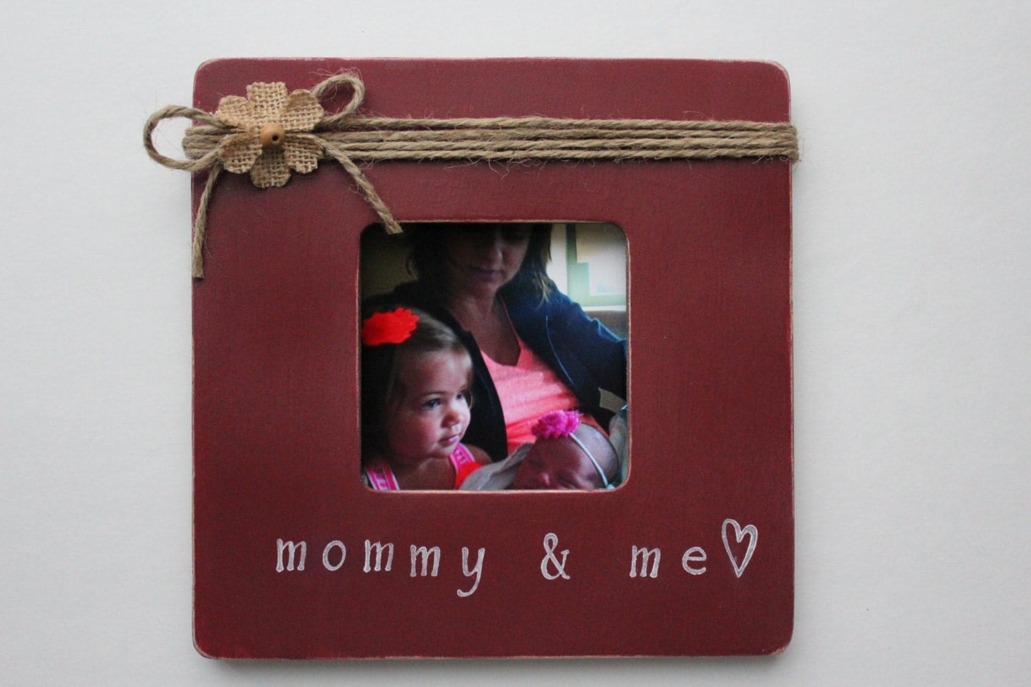 Valentines Gift Mommy and Me Picture Frame New by MyRusticPlace