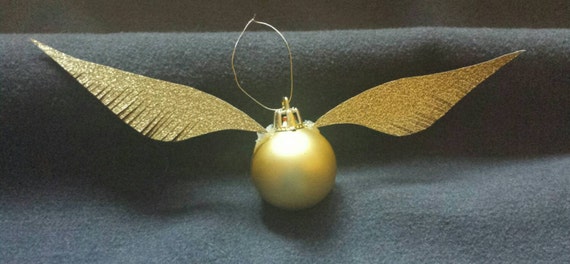 Harry Potter Inspired: Golden Snitch Ornaments Set of 6 Count