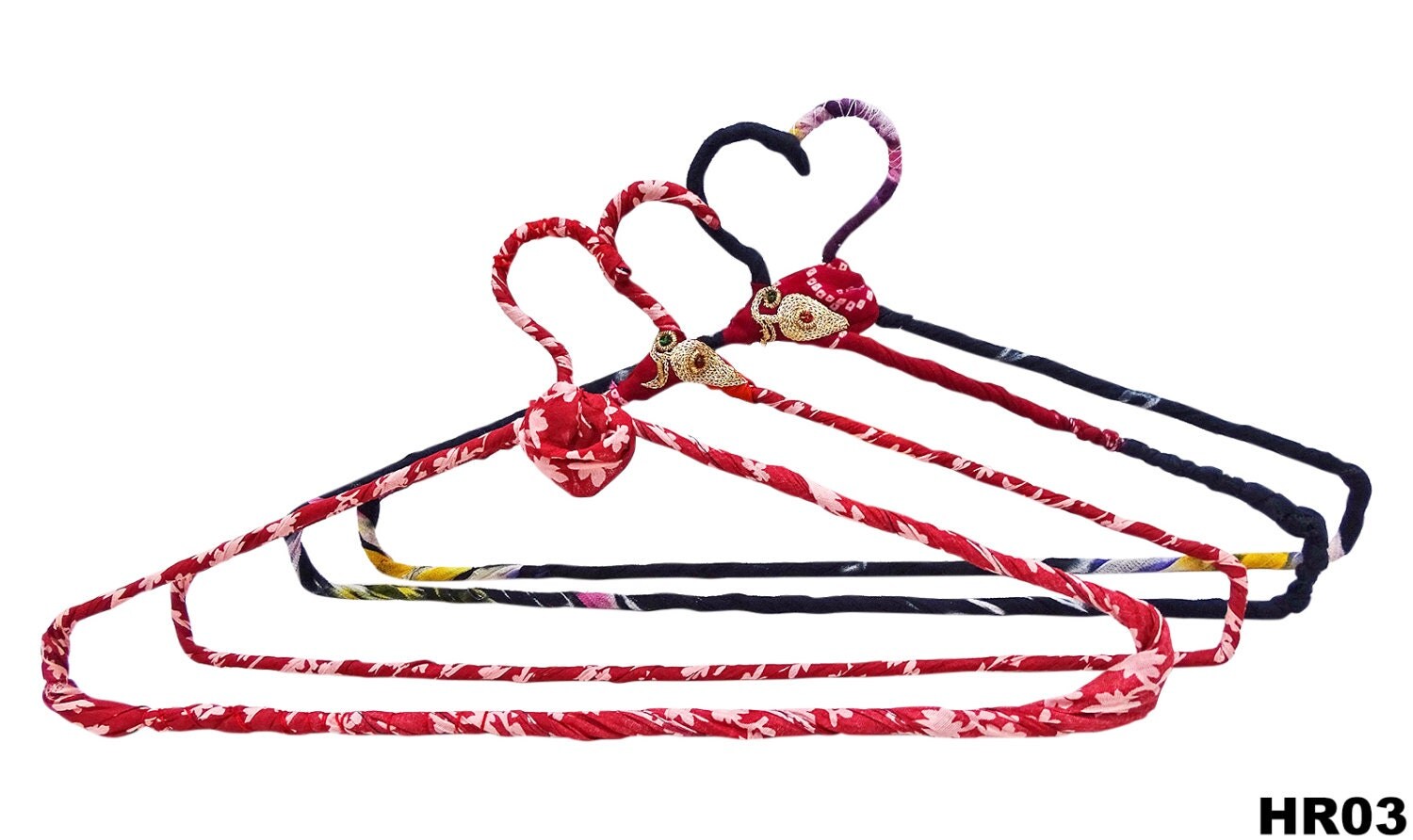 Clothing Hangers Vintage Fabric Covered Hanger Decorative