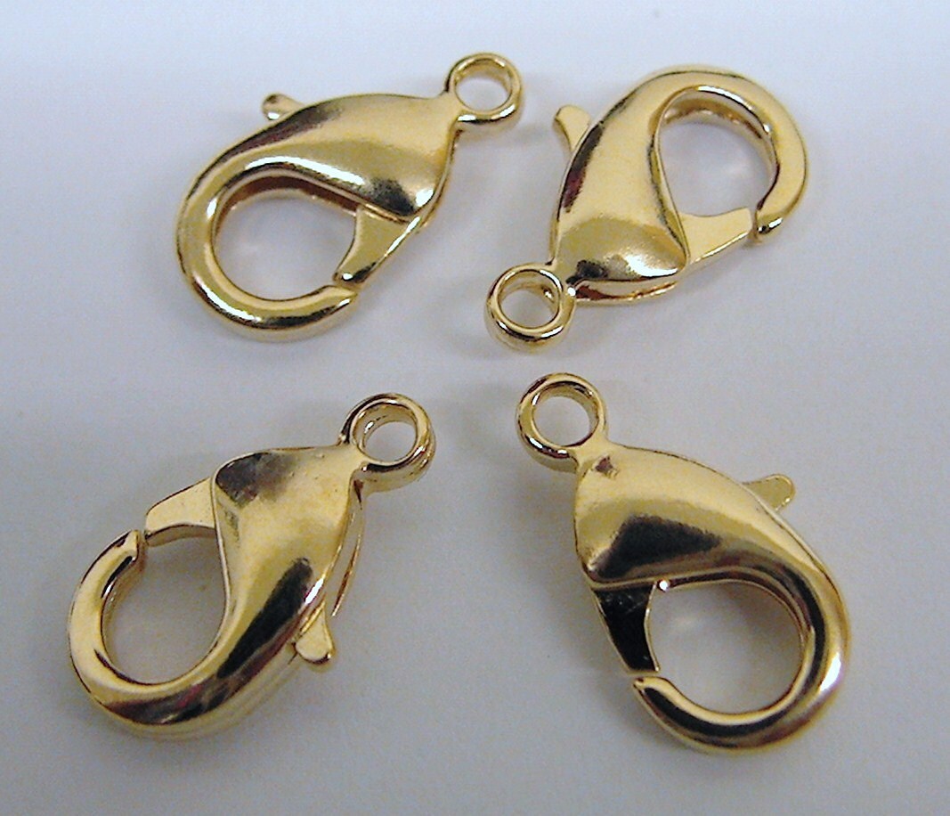 Gold Filled Lobster Clasp size 9x15mm 18K GoldFilled beaded