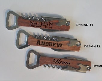 Groomsmen bottle opener - engraved bottle opener - groomsman gift for best man accessories