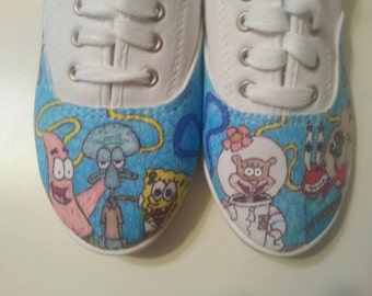 Spongebob shoes | Etsy