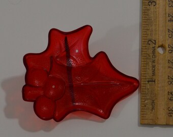 Vintages Aunt Chick's HOLLY LEAVES CHRISTMAS Cookie Cutter | 1980s 2 7/8"