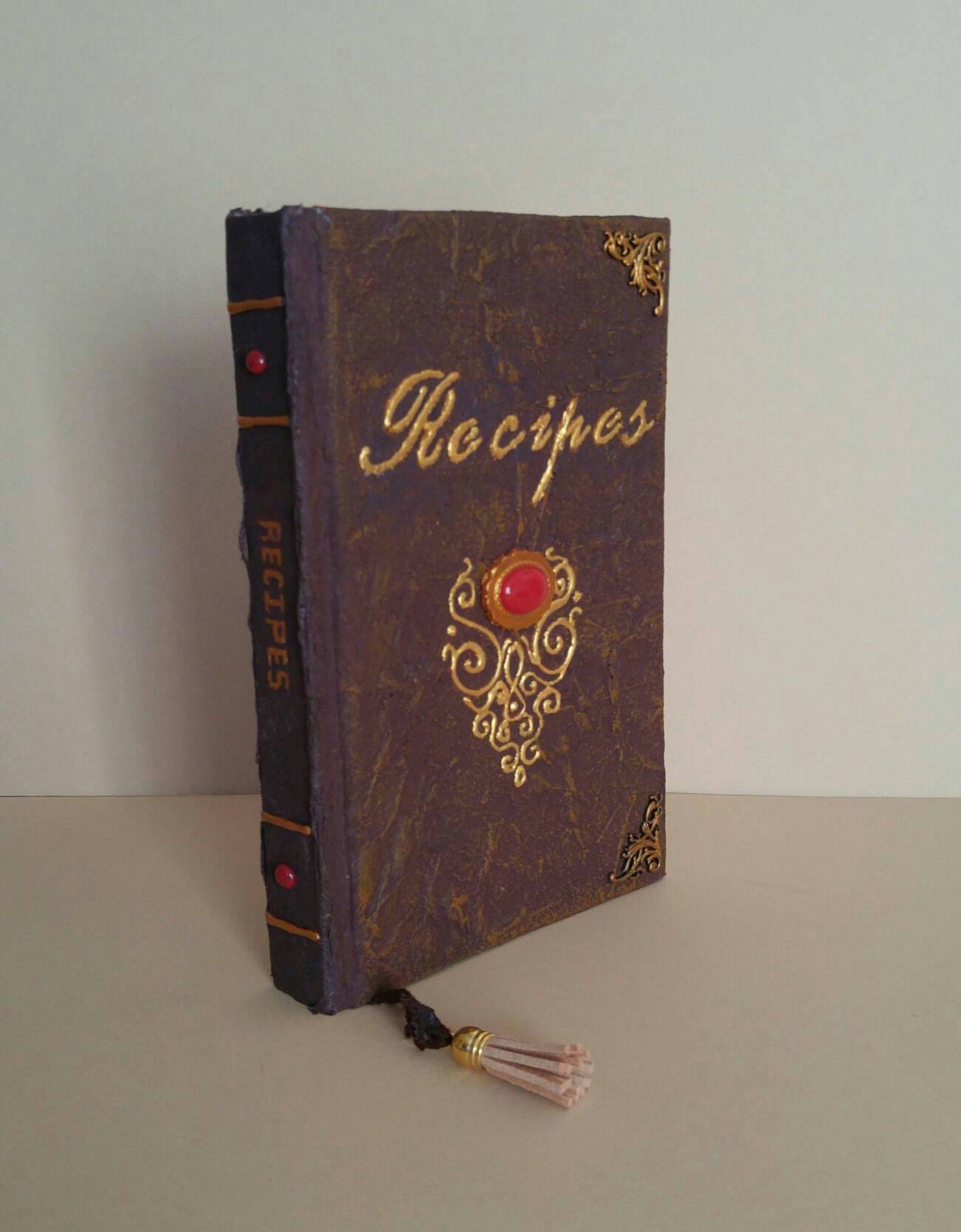 Blank recipe book antiquarian style smal size 6x8inches