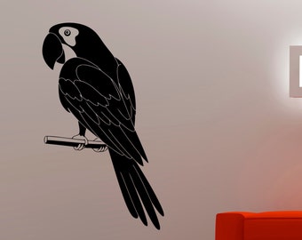 Parrot Wall Decal Bird Stickers Animal Animal Decorations Home Living Room Bedroom Decor Vinyl Art Waterproof Sticker 2epai