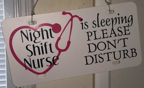 Night Shift Do Not Disturb Signs Printable