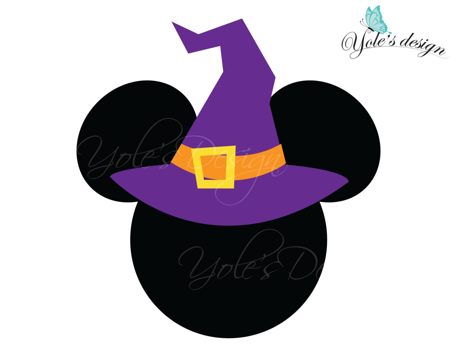 Download Mickey Mouse Halloween SVG Witch Hat Disney Inspired by ...