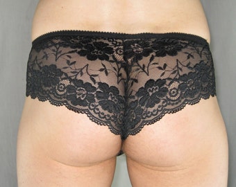 Lace panties for men in gorgeous black lace