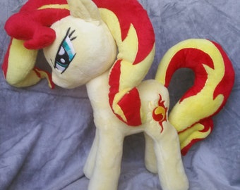 Sunset Shimmer My Little Pony Plush 16" tall Free Priority us shipping